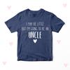 Little Brother Uncle Promotion T-shirt Kids Baby Announcet