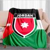 Jordanian football Design Blanket Suitable for Sofas, Beds, Offices, And Camping - Perfect Gift for Halloween Christmas