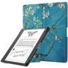 For Kindle Scribe 2024 Case 10.2 Inch PU Leather Multi-folding Stand Smart Auto Wake Sleep Ebook Cover Funda with Pencil Holder