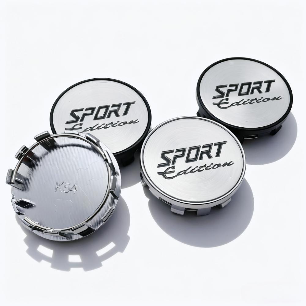 4pcs Sport Edition Logo Emblem Car Wheel Center Caps O.D 54MM 50MM Wheels Hub Cap Rim Hubcaps Dust Cover Replace Car Accessories