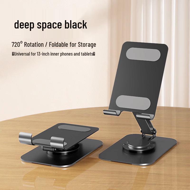 Macaron Phone Holder: Foldable 360° Rotating Desktop Stand with Logo Customization