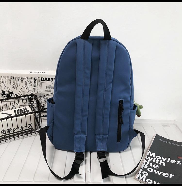 Schoolbag backpack casual simple summer new Korean version ins wind backpack large capacity boys and girls school bag