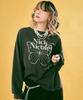 Nigaennikol Butterfly Signature Ls Top_Charcoal Cream