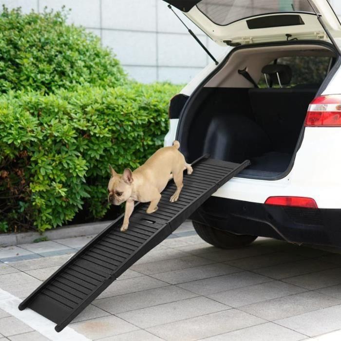 VidaXL Rampe pliable pour chien Noir 153x40x12,5 cm Plastique 152231