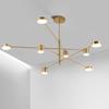 Modern Led Chandelier Lighting Fixture For Living Room Gold Black Art Restaurant Hanging Lamp Bedroom Home Lustres Suspension