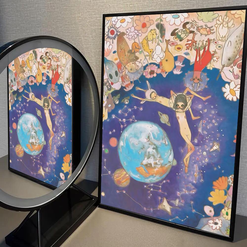 

1PC Aya Takano Poster Self-adhesive Art Waterproof Paper Sticker Coffee House Bar Room Wall Decor 21cm×30cm NoFrame