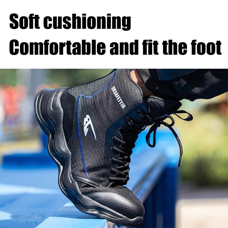High-top Labor Protection Shoes Men's Anti-smashing and Anti-piercing Work Shoes Are Waterproof, Breathable, Wear-resistant and Anti-slip