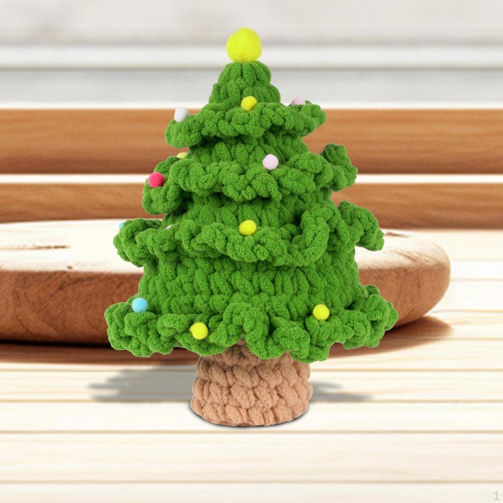 Christmas Crochet Kits Crocheting Craft Set Ornament for Porches Fireplaces Tree