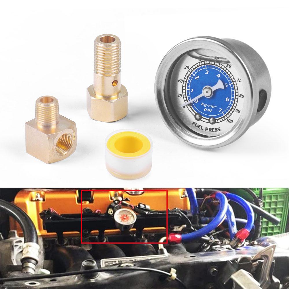 Měřič tlaku palivového oleje v automobilu pro Honda Civic CRX Acura Mitsubishi Eclipse Eclipse Měřič tlaku paliva Nový