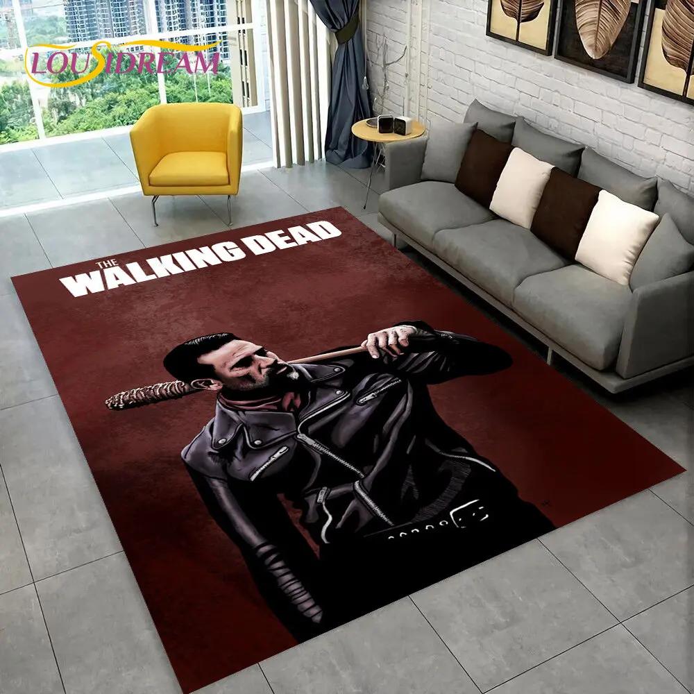 The Walking Dead Horror Area Rug Large,Carpet Rug for Living Room Bedroom Sofa Doormat Decoration,Kids Play Non-slip Floor Mat