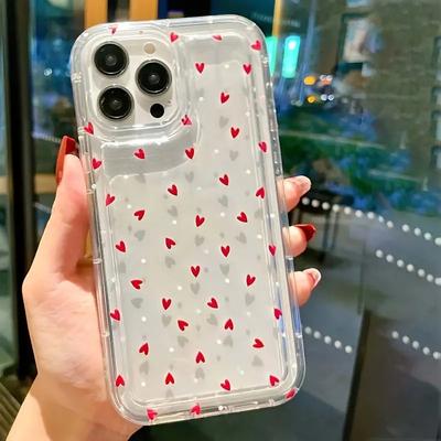 Small Love Heart Pattern Case For  Poco F5 X6 X5 X3 Mi 11 Lite 5G NE 14 13T 13 12T 12X 12 13T Pro Silicone Phone Cover