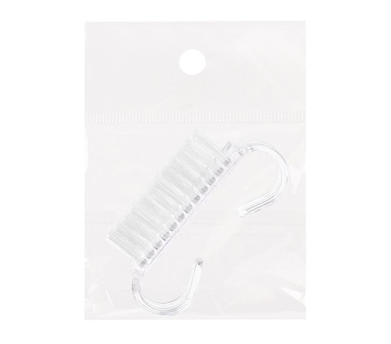 Pink Nail Art Manicure Pedicure Soft Remove Dust Plastic Cleaning Nail Brushes File Tools Set 1Pcs Acrylic Nail Brush