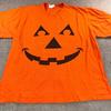 LTS Enterprises Kürbis Halloween T-Shirt Orange Kürbisgesicht Herren L Unisex T-Shirt