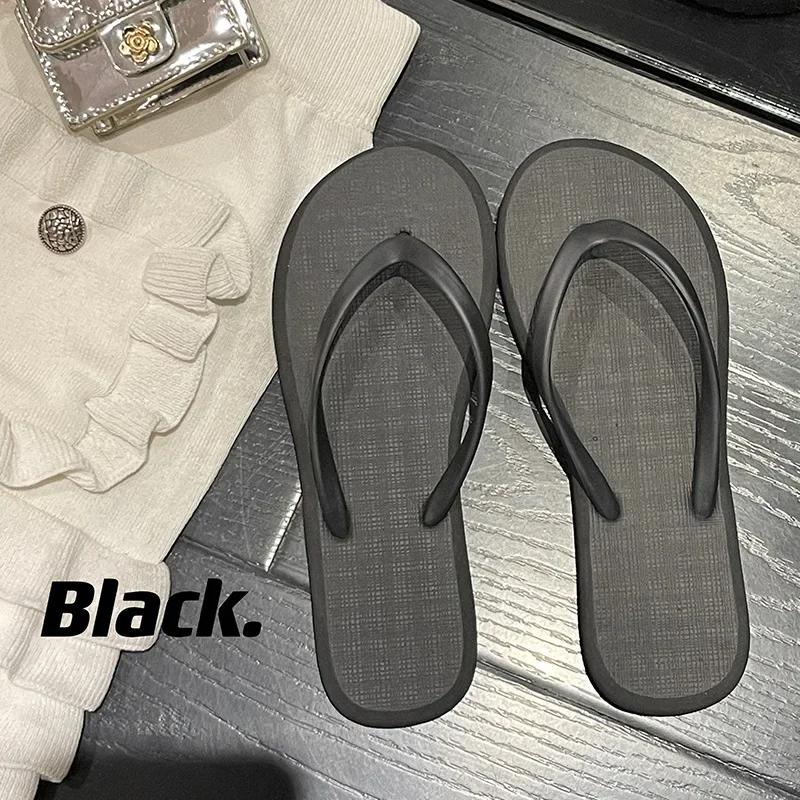 Beach Sandals Summer Flip Flops for Women Slippers Cute Candy Color Indoor Flat Shoes Men Beach Slippers Non-slip Soft Sole