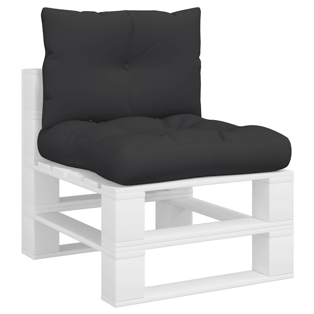 Vidaxl Pallet Sofa Cushions, 2 Pcs, Black, Fabric
