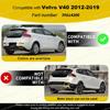 Crystal White for Volvo V40 2012 2013 2014 -  Rear Bumper Tow Hook Eye Cover