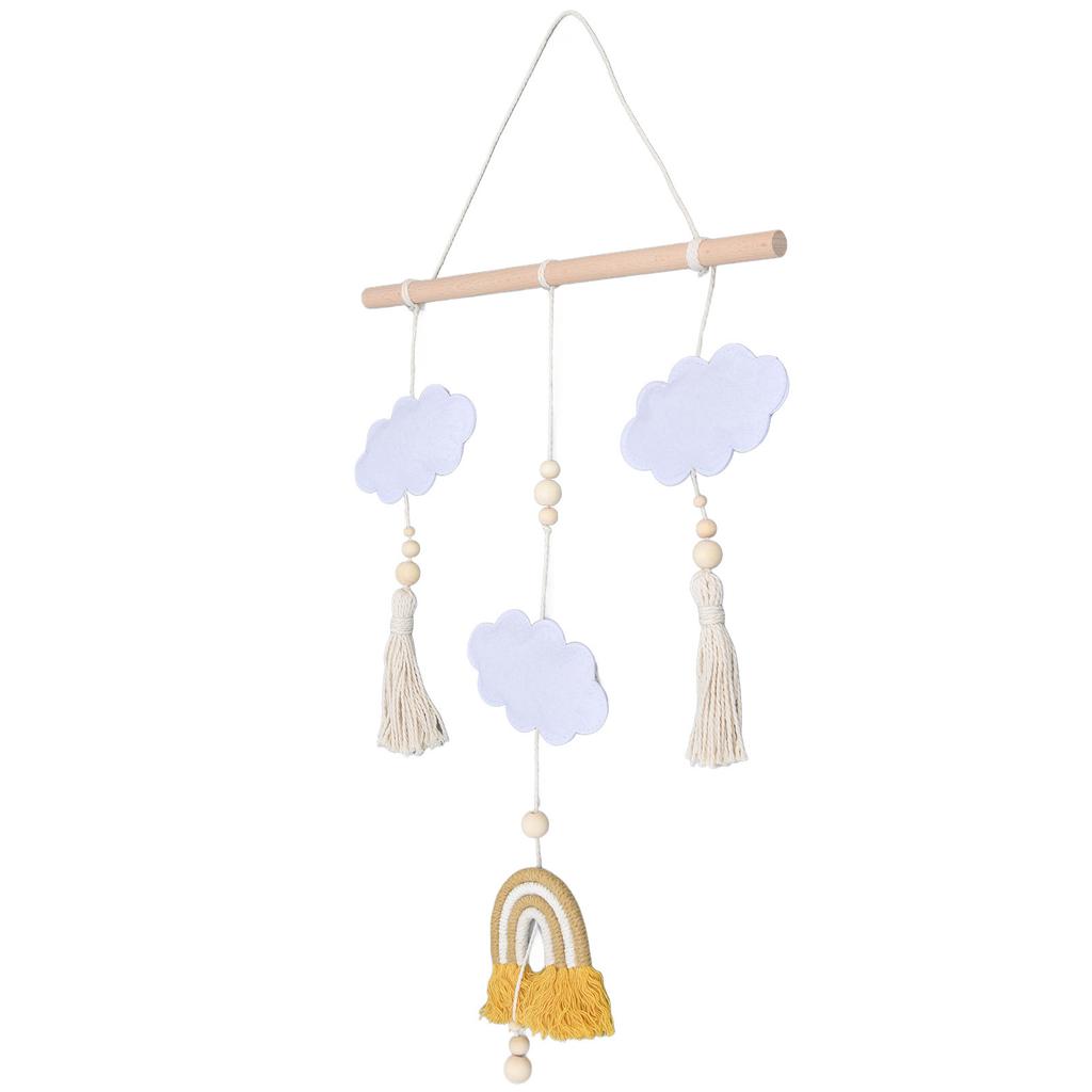 Baby Bed Cartoon Cloud Toys Newborn Crib Mobile Rattle Bed Bell Rotating Rattle Decoration