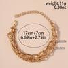 Classic Gold Color Chain Bracelet Multilayer Hip Hop Punk Bracelet Women Men Jewelry Gifts