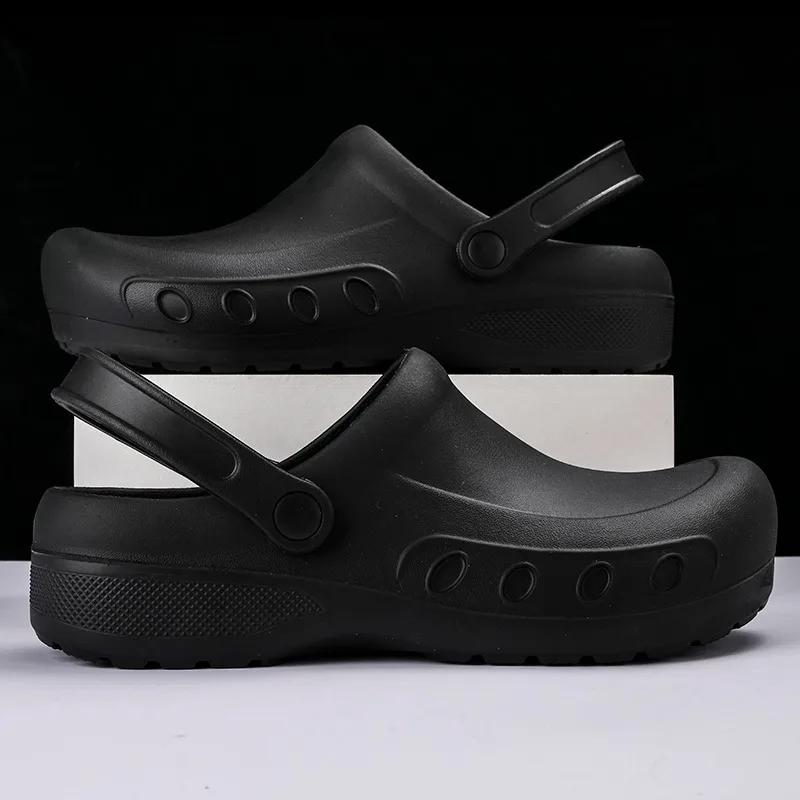 Wysokiej Jakości Buty dla Mężczyzn Zakryte Palce Sandały Męskie Nowe Lekkie Casualowe Sandały Męskie Outdoor Płaskie z Platformą Klapki Męskie