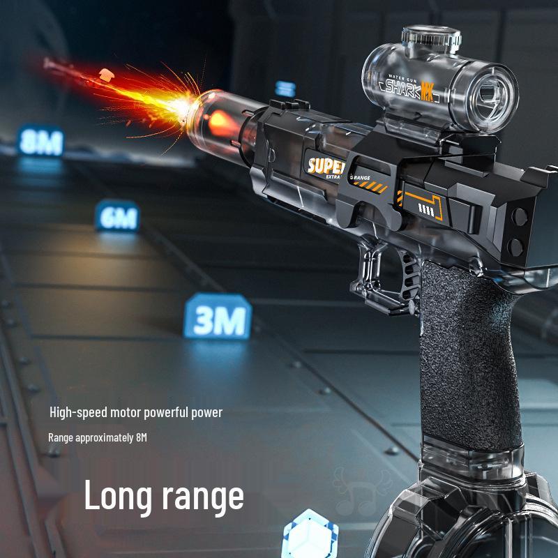 Kids' Electric Water Gun: Flame Spray & Recoil Pulse