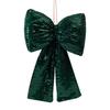 Christmas Decorations High-end Gold Velvet Bow Christmas Flocking Bow Large Red