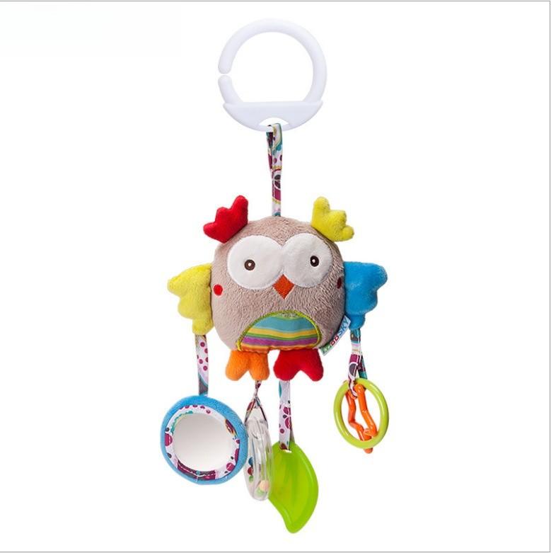 Baby Carriage Rattle Toy With Lighted Features For Toddler Development And Entertainment