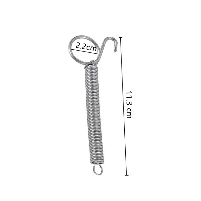 5 Pcs Cage Door Spring Hooks 5/7/8.2/11.3cm Metal Snap Hook Tension Spring Suitable For Poultry Cage Door Chicken Hamster Cage