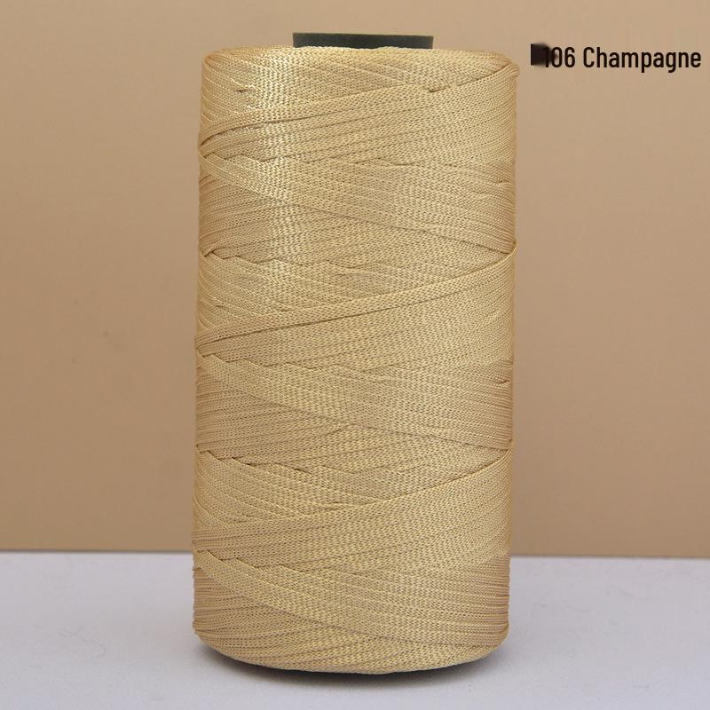 Hand-Woven Mercerized Cotton & Linen Ice Silk Yarn for DIY Crochet Bags, Hats, and Cushions