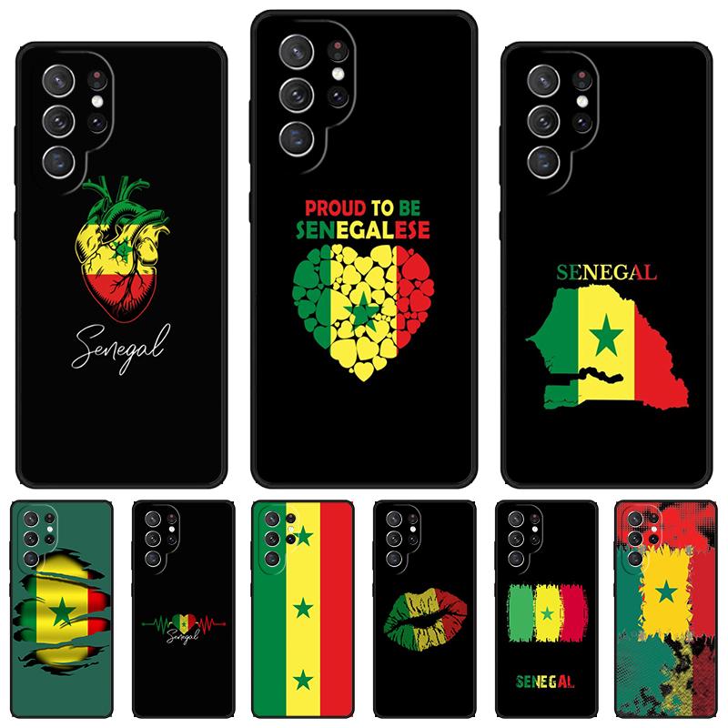 Senegal Flag phone case For Samsung Galaxy S24 S25 S23 S22 Ultra Note 10 20 Plus S20 S21 FE Cover