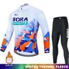 Men's2026 Winter Warm Cycling Clothing Set  Hermal Fleece Jersey UCI BORA Jumper Clothing Mountain Bikes Retro Mens Clothes Ciclismo Hombre Suit