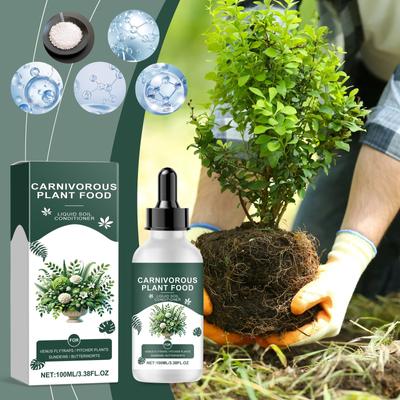 Tropical Plant Fertilizer For Carnivorous Plants, Premium Liquid Carnivorous Plant Fertilizer & Feeding Supplement For Growth 100ML