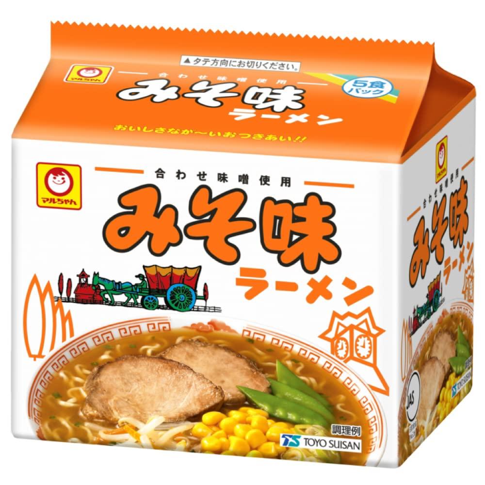 

Упаковка лапши рамен Toyo Suisan Maruchan Miso Flavor, 6 шт., 5 блюд