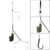 1 Set Piombo Terminale da Pesca alla Carpa Cestino Alimentatore Gabbia per Esca Kit Montatura Amo Accessori da Pesca ABS Acciaio al Carbonio