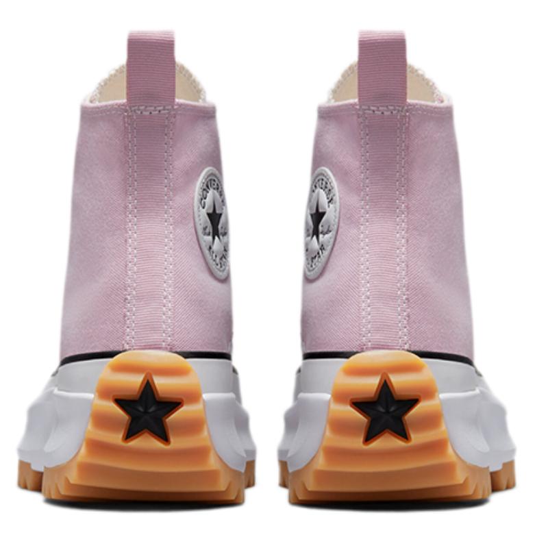 Converse Run Star Hike Trendy and Fashionable High-Top Canvas Shoes Unisex Light Pink