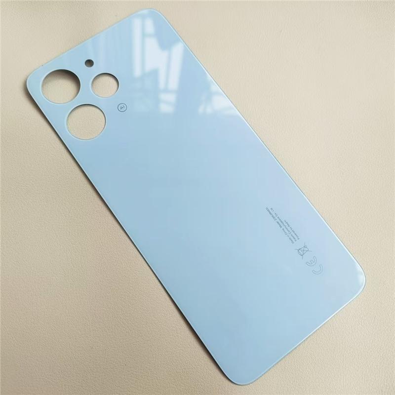 For Xiaomi Redmi 12 Glass Battery Cover Back Door Phone Rear Replacement Parts