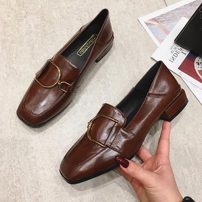 Taglia 35-43 Mocassino autunno primavera Scarpe casual Scarpe in pelle da donna Suola piatta Scarpe singole Décolleté