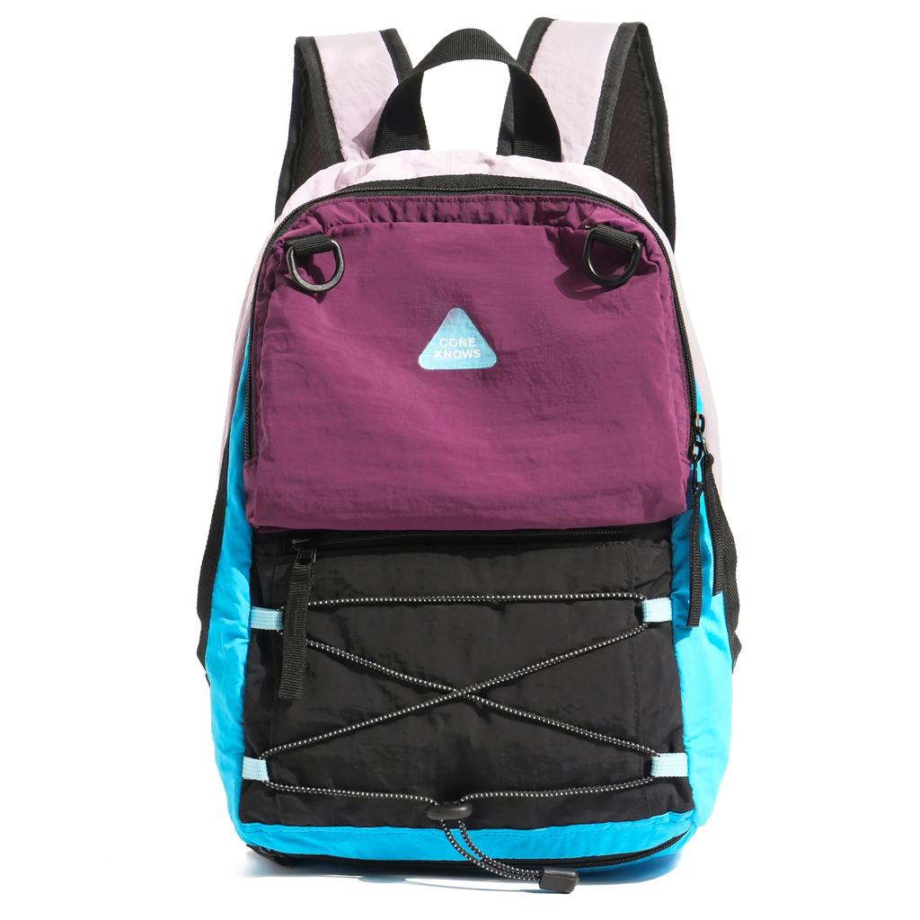 Schoolbag Contrasting Color Waterproof Lightweight Tide Brand Mini Sports Mountaineering Backpack Men's and Women's Hiking Bag Outdoor Camping