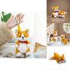 Kawaii Corgi Stuffed Animal Plush Hanging Toy For Bags Kids Birthday Present