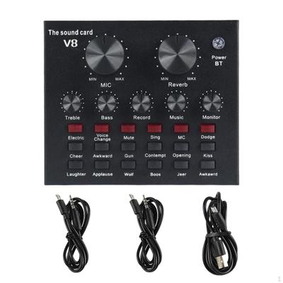 Professional V8 Sound Card Recording Studio Equipment for Chat On