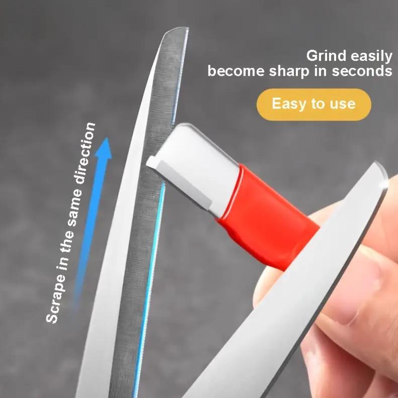 Professional Kitchen Knife Sharpener - Tungsten & Diamond Ceramic Sharpening Stone For All Blades, Including Garden Shears