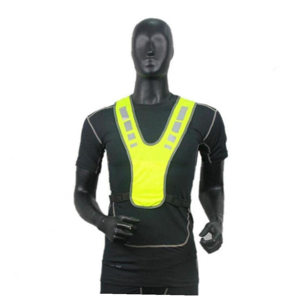 High Visibility Reflective Adjustable Gear Stripe Cycling Safety Jacket for Running Vest, Jacket, Bicycles, Cycling, Jogging, Walking,