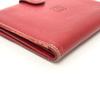 LOEWE anagram Wallet Compact Wallet Folded wallet Leather Red