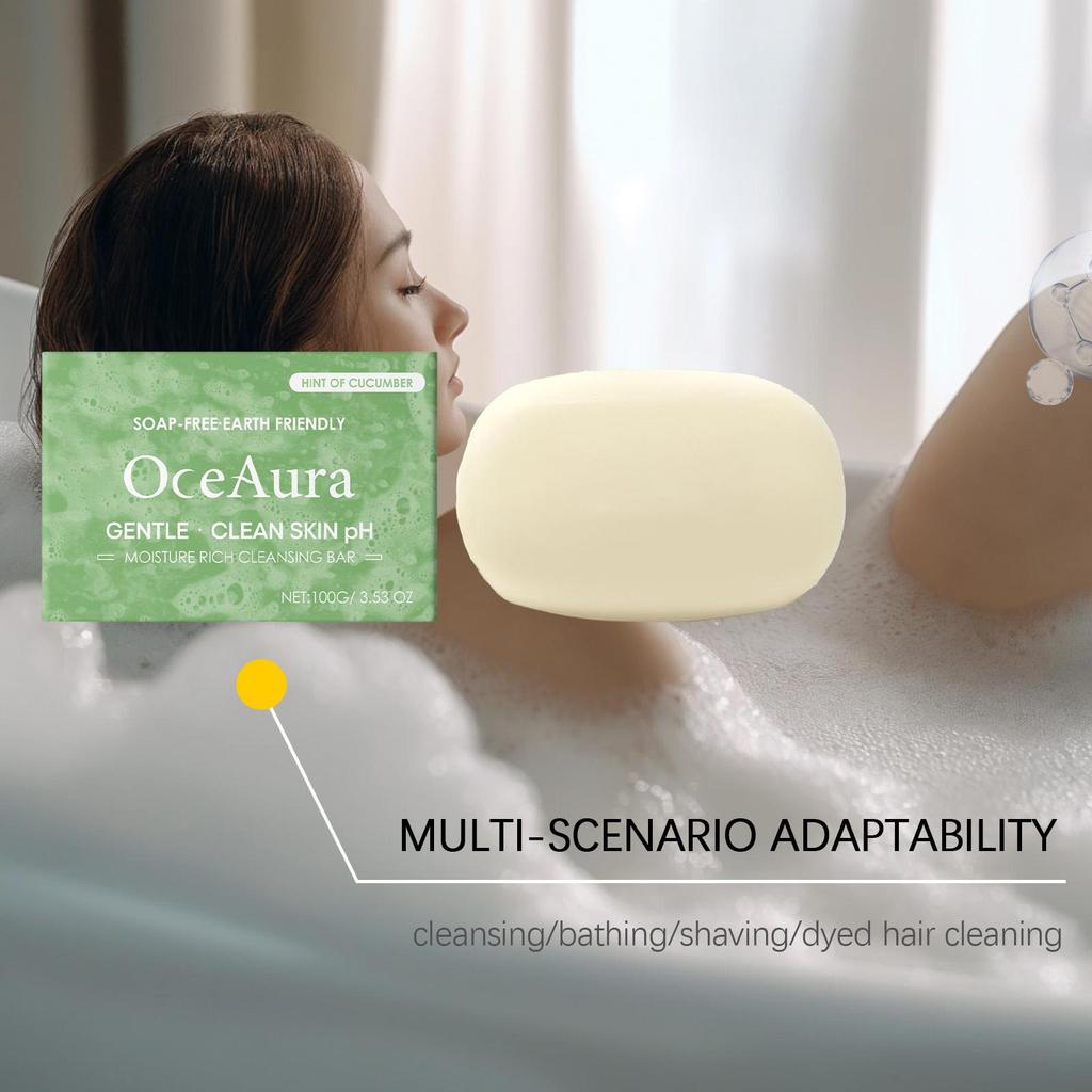 Cleansing Bar Soap, Gentle Formula, Full Body Cleansing, Hydrating & Moisturizing, 2 in 1 Body Wash & Facial Cleanser
