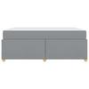 Bed Frame with Mattress Light Grey 180 x 200 cm Fabric