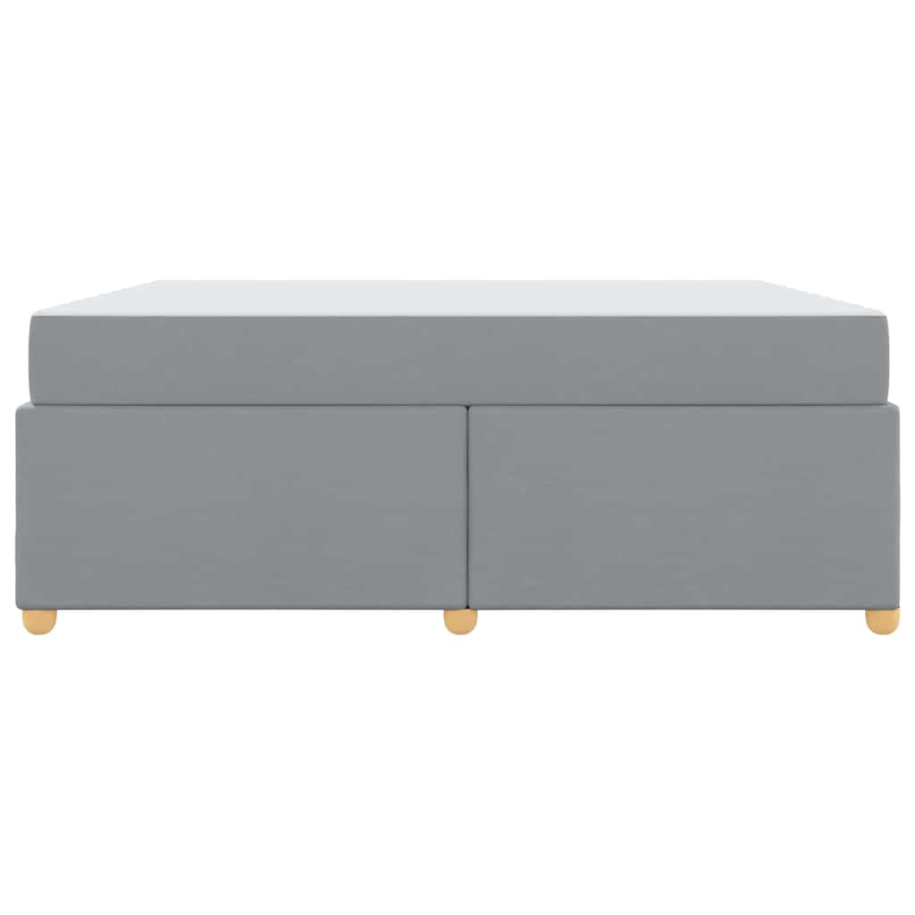 Bed Frame with Mattress Light Grey 180 x 200 cm Fabric