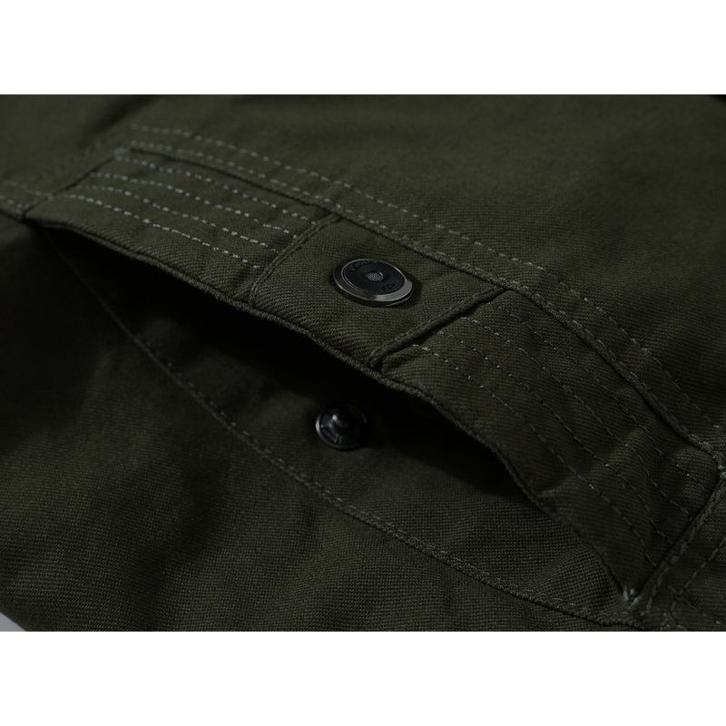 Winter New Young Men's Thin Military Jacket Military Clothing Cotton Loose Coat Men's Casual