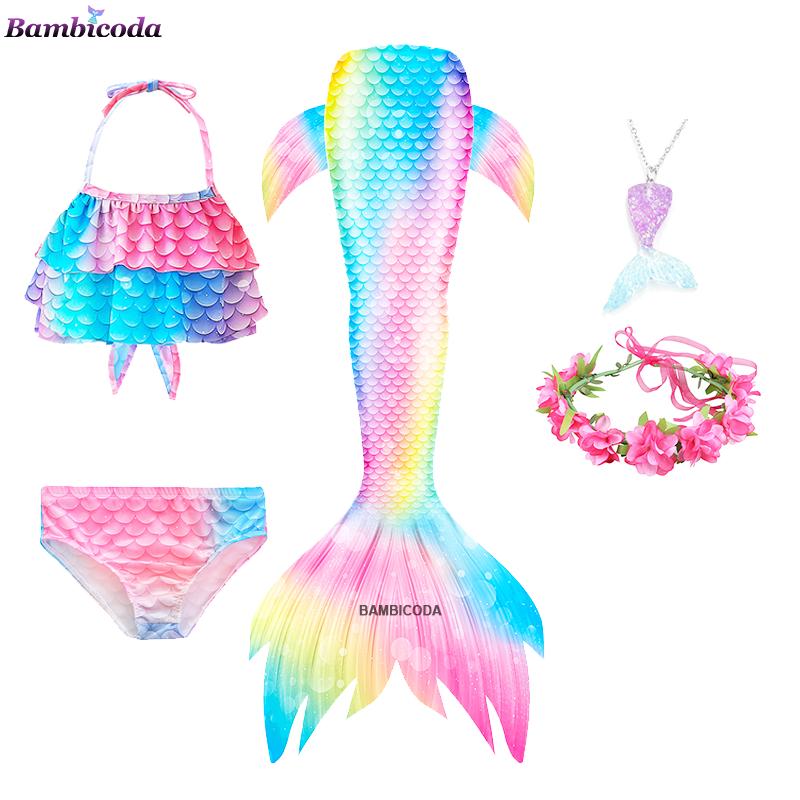Swimming Mermaid Tail Cosplay Monofin Ariel Mermaid Swimsuit for Swimming Costume Halloween Party Swimsuit