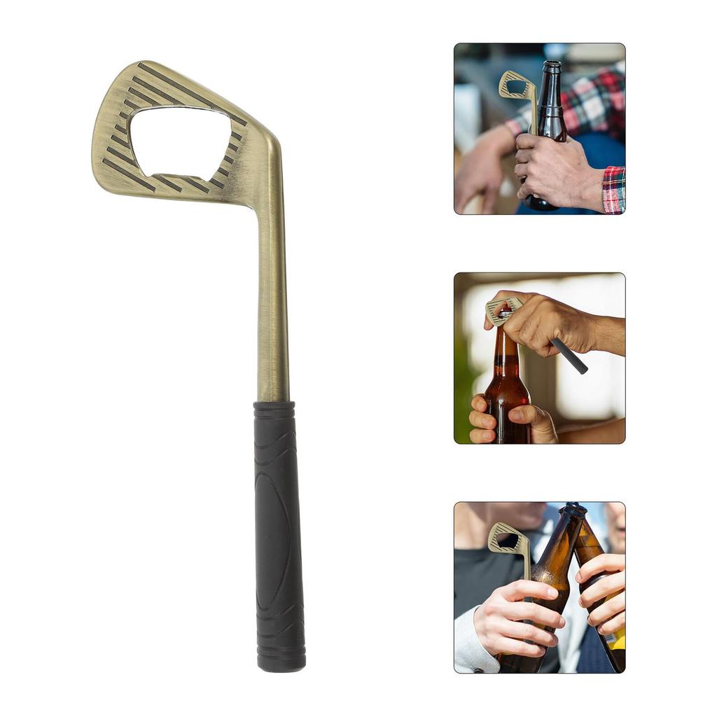 Decorsative Golf Clubs Style Opener Premium Coppers Build Easy to Use Compact Designs Ideal for Kitchens Decors Gift Giving