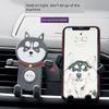 Trendy Phone Car Mount New Model Anti-Shake Cute Cartoon Dog Car Air Vent Holder Lazy Navigation Stand