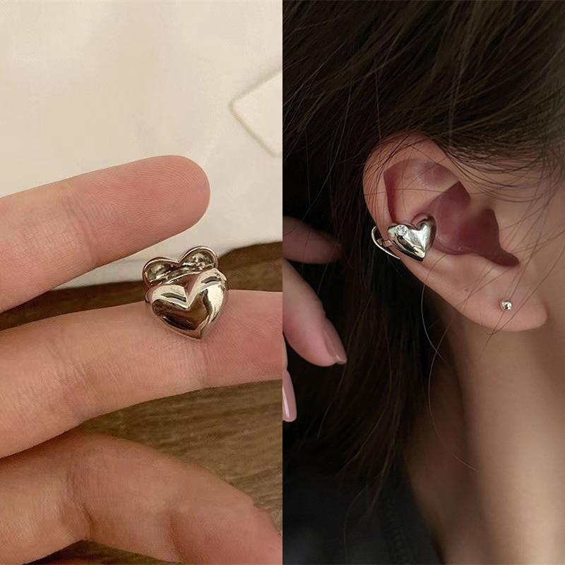 Delicate Zircon Cute Clip Earrings Female Buckle Ear Cuff No Piercings Fake Cartilage Ear for Women Fashion Jewelry